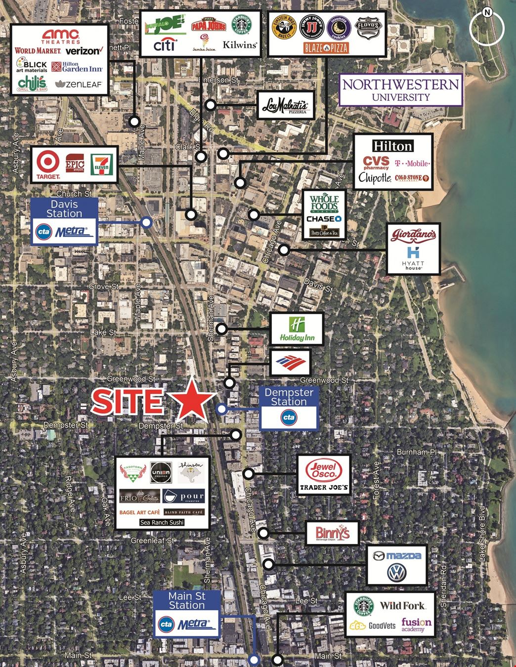 Downtown Evanston Office for Lease