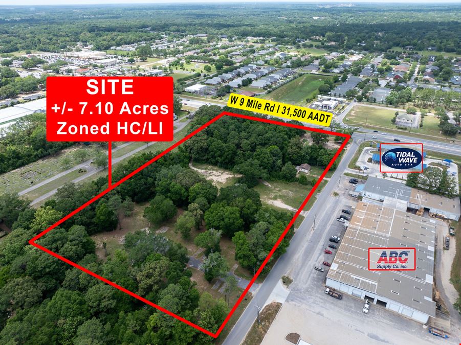 Prime Commercial Corner | 7 Acres on W Nine Mile Rd