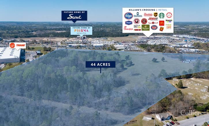±44-Acre Development Opportunity in Bustling Killian Corridor | Columbia, SC