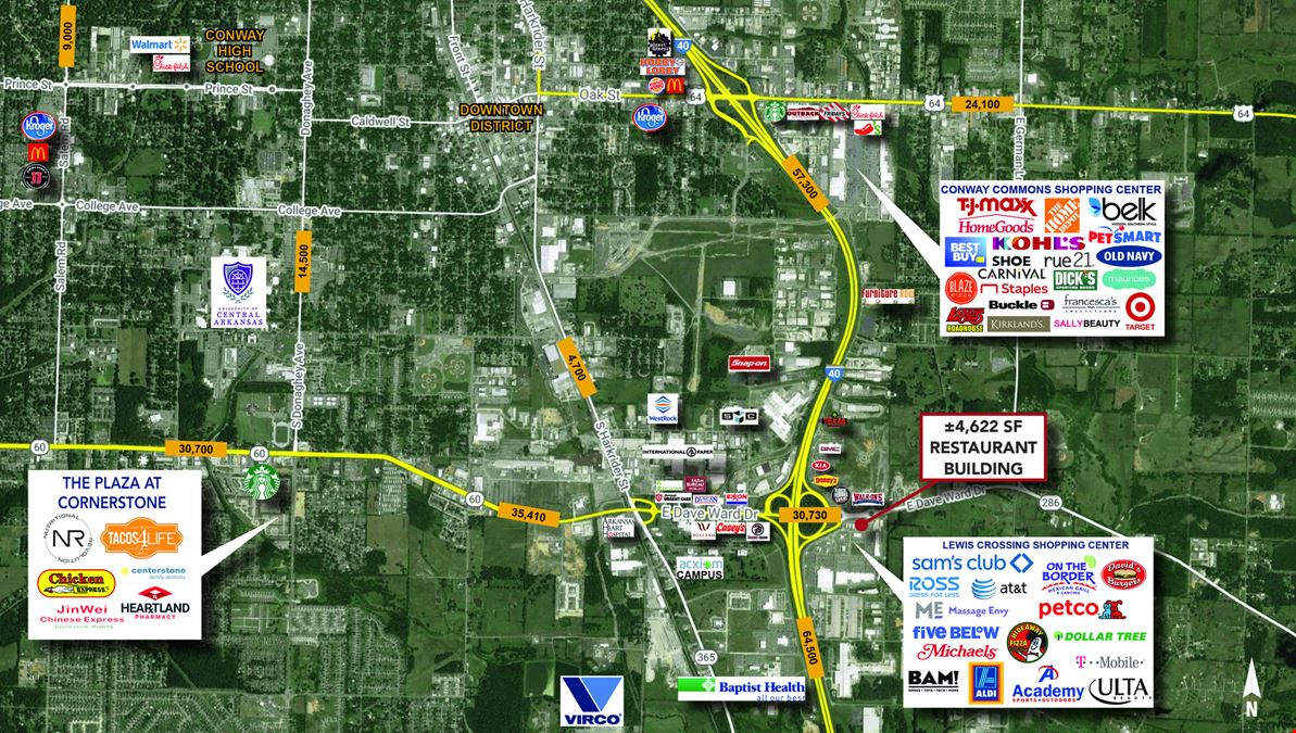 Restaurant Building for Lease in Conway, AR