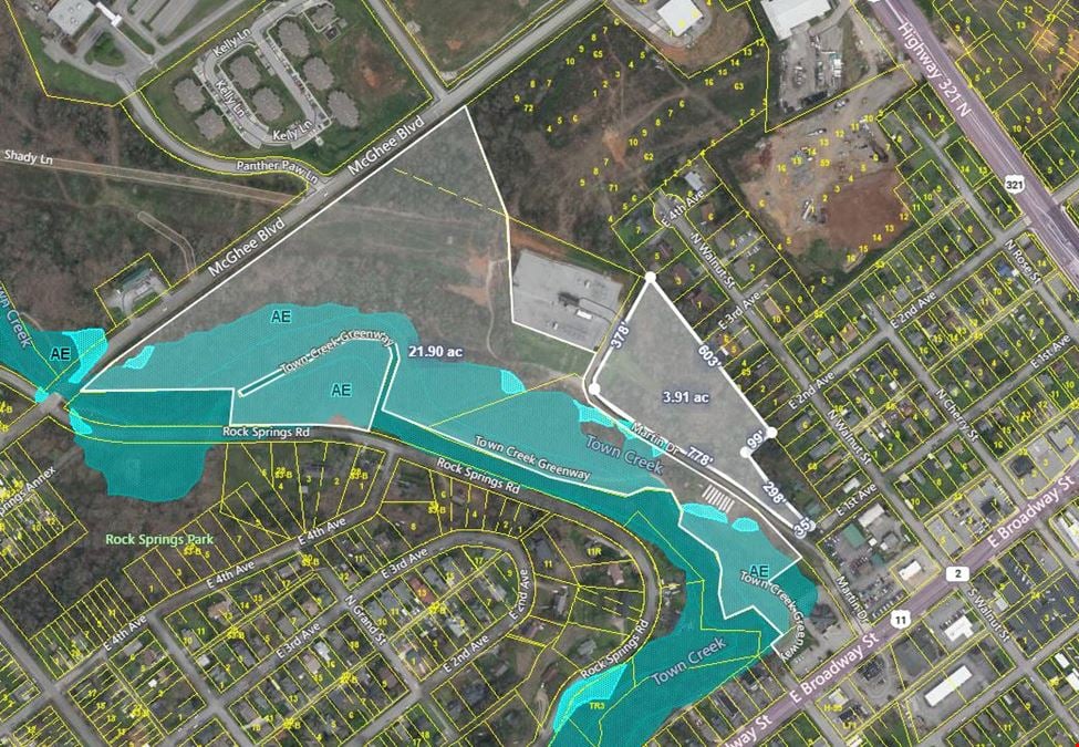 Large Acreage Tract, Downtown Lenoir City, TN