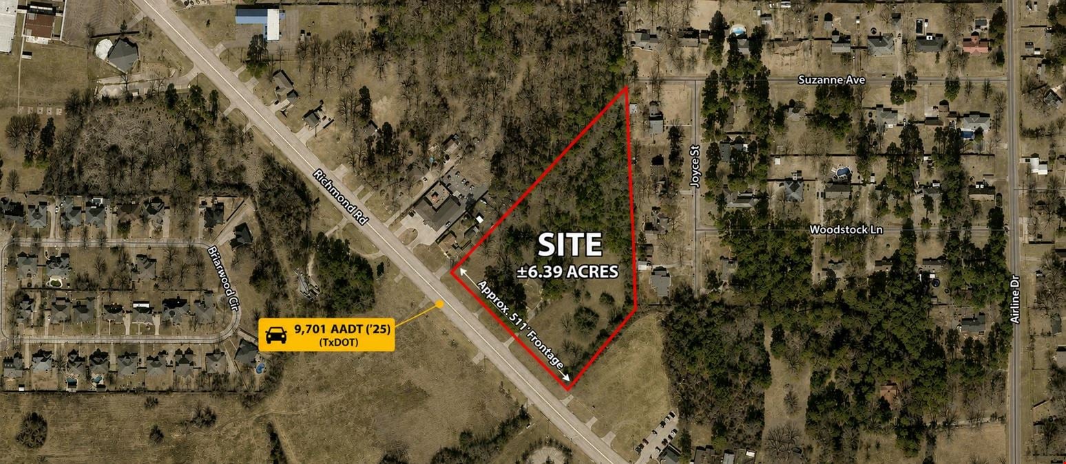 Prime 6.39 Acres on Richmond Road