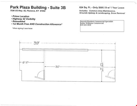 Preview of Office space for Rent at 7536 US Highway 42