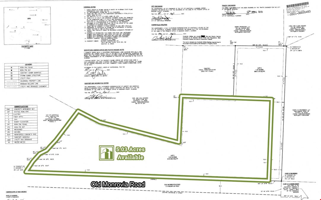 5.03 Acres - 1656 Old Monrovia Road