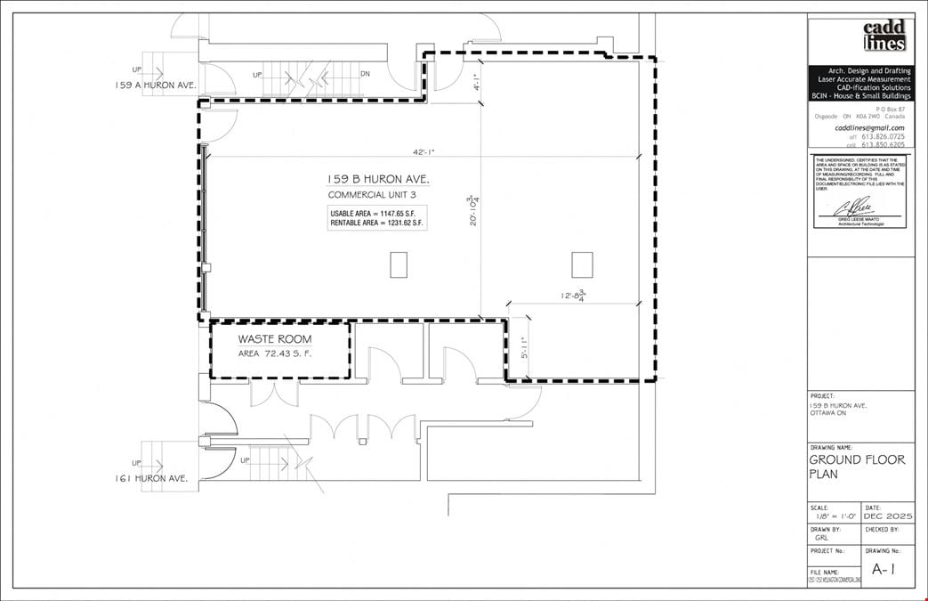 1250-1252 Wellington Street West & 159B Huron Avenue