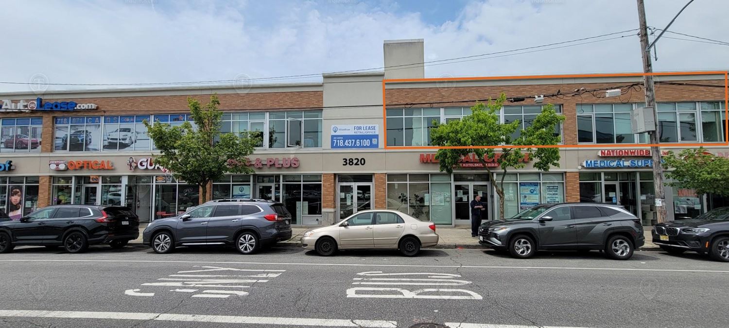 1,600 - 3,300 SF | 3820 Nostrand Avenue | Second Floor Office Space For Lease