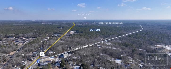 Industrial Land for Sale in Mays Landing, NJ – ±98 AC for Up to 1.35M SF Development