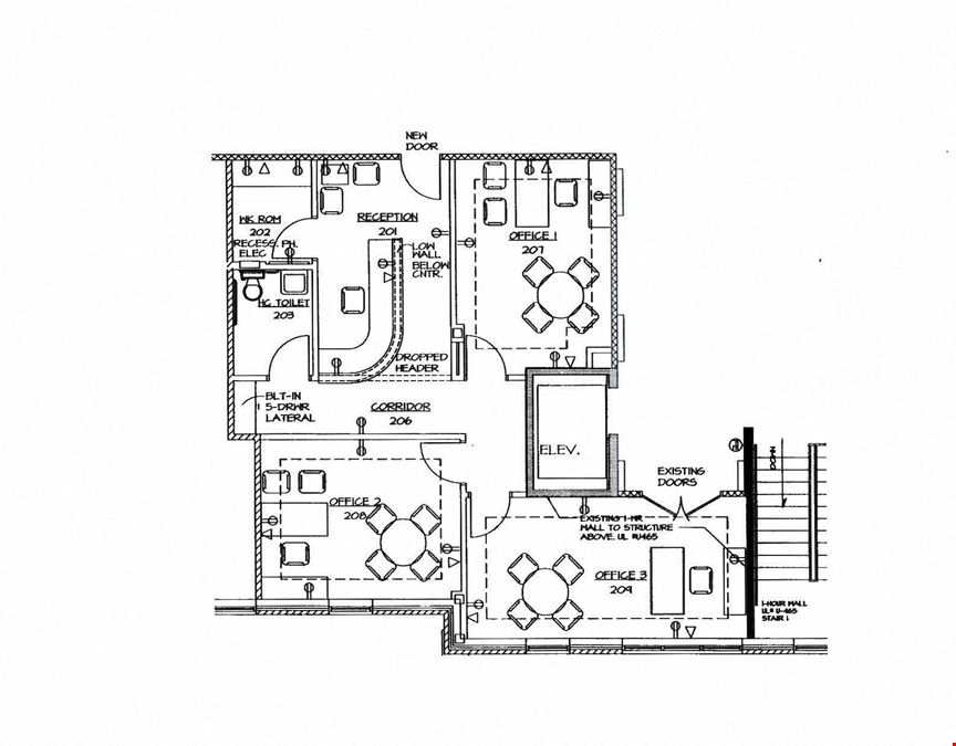 Clebourne Building:  Office, Retail, Restaurant Spaces For Lease
