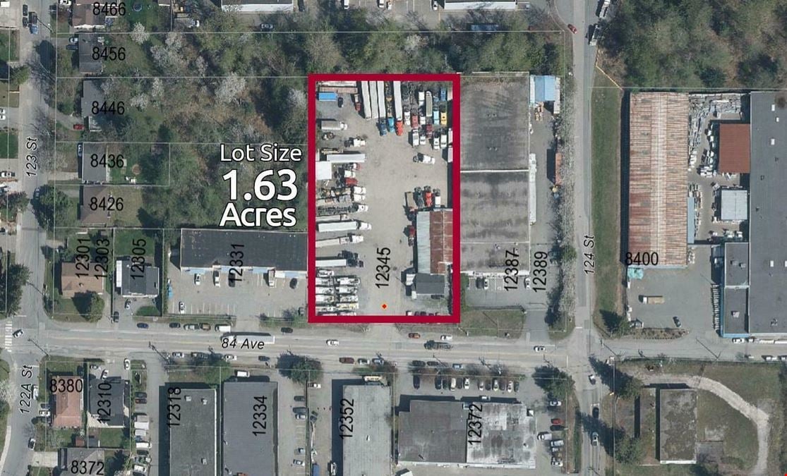 1.63-Acre Industrial Lot - Paved Truck Parking Yard with Future Development Potential