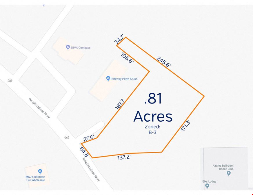 FOR SALE: 0.81 Acres, B-3