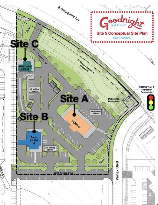 SWC E Slaughter Ln and Vertex Blvd