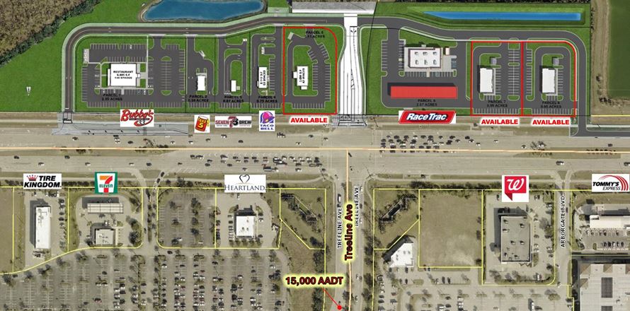 Preview of VacantLand space for Rent at Colonial and Treeline 