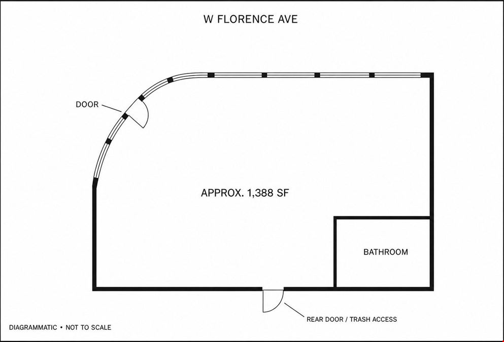 ±1,388 SF Retail for Lease | New Construction | Florence Ave, Los Angeles