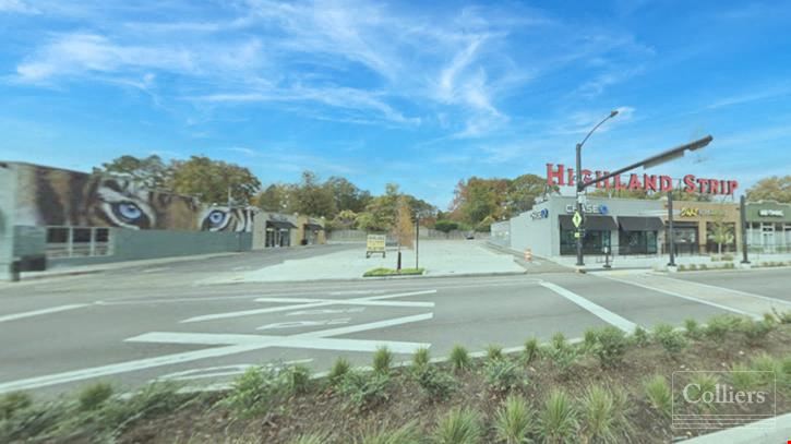 Retail development site on the Highland Strip