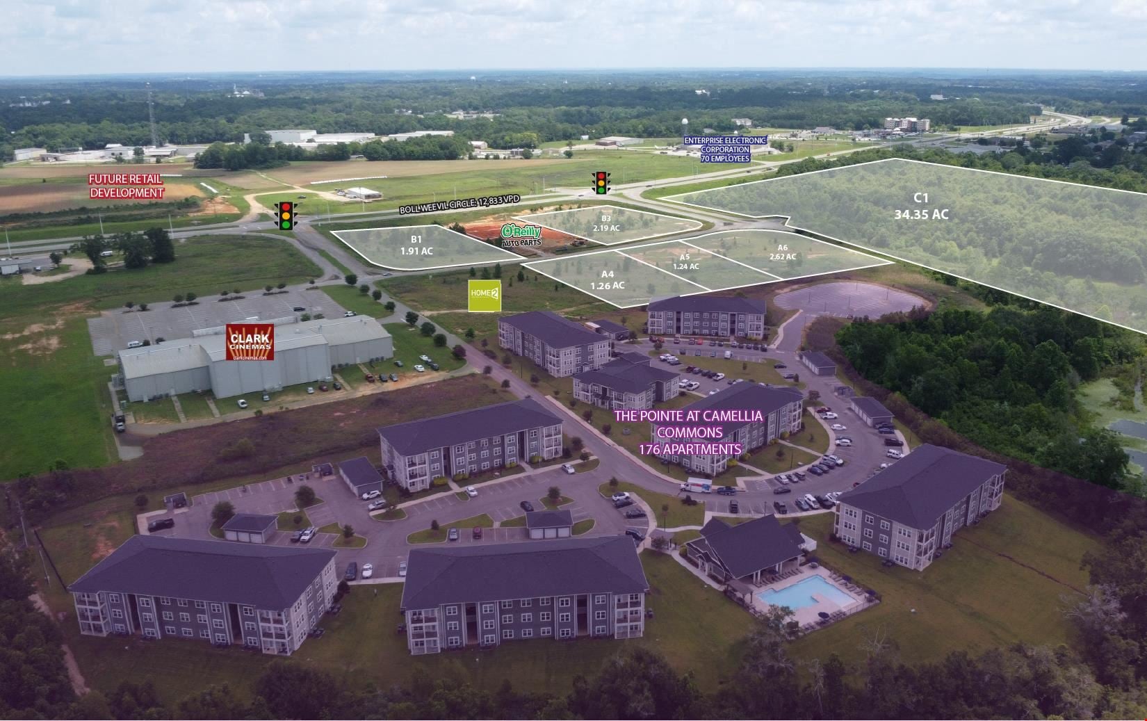 Camellia Commons- Land Available for Sale/Lease