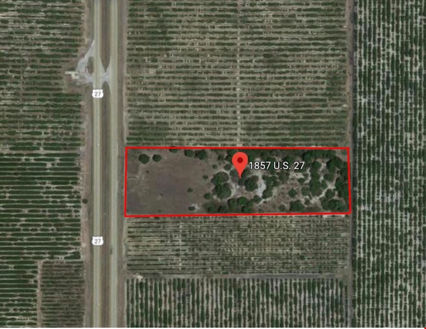 Vacant Land - Venus, Florida on US27 south of Sebring