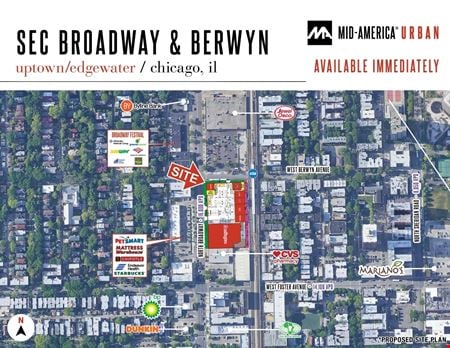 Preview of Retail space for Rent at SEC Broadway & Berwyn