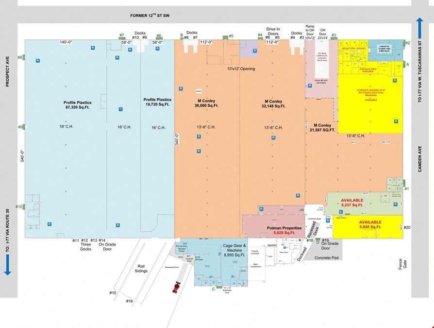 5,040 S.F. & 17,023 S.F. INDUSTRIAL SPACE FOR LEASE