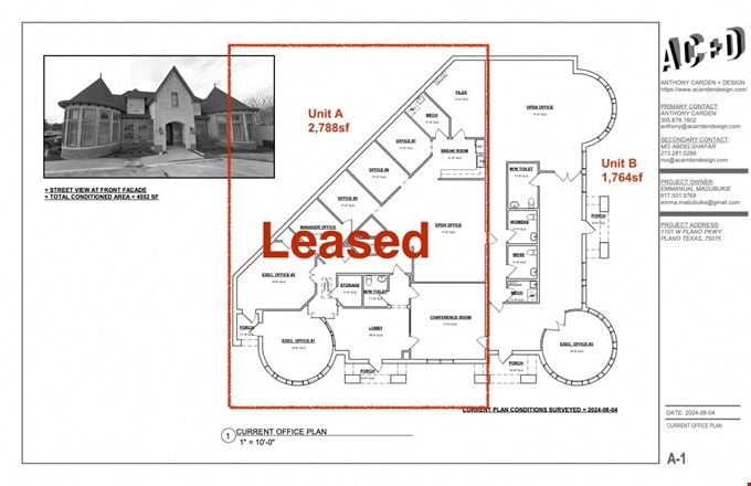Preview of Office space for Rent at 1101 West Plano Parkway