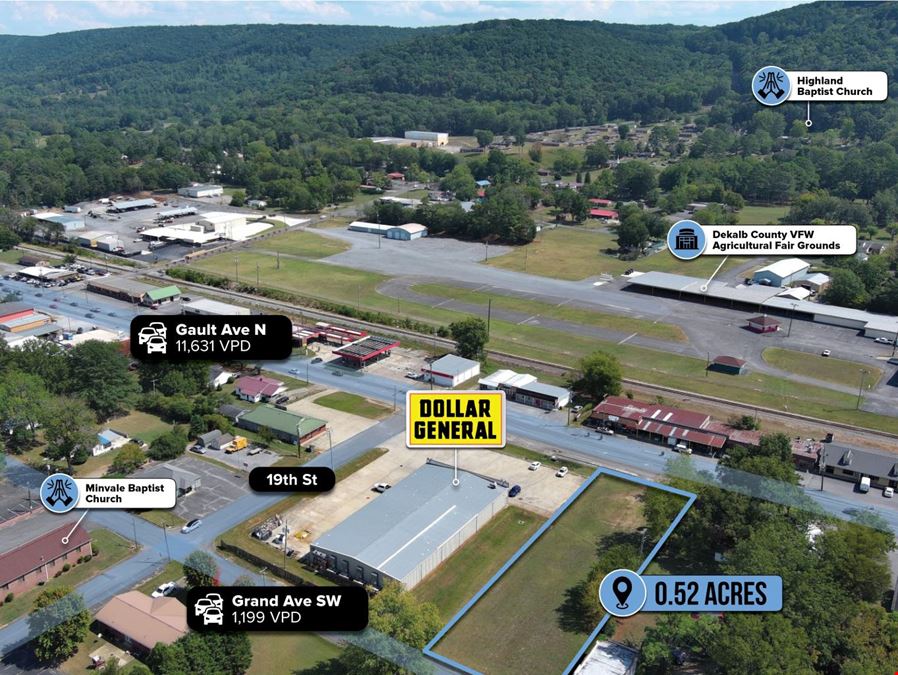 1 Auction 0.52 Acre Parcel 12K VPD Dollar General Adjacent 104
