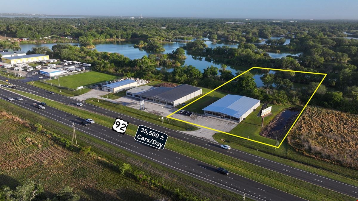 10,800 SF Retail-Warehouse on 3.12 Acres Zoned LCC - Lakeland