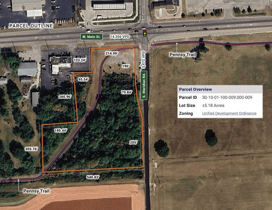 2201 W Main St – Greenfield – Land | 5.18 AC