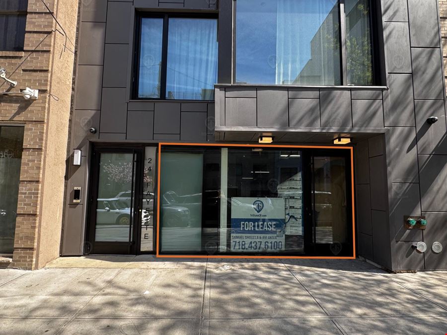 2,000 SF | 24 Fayette Street | Newly Renovated Community Facility with Glass Frontage for Lease