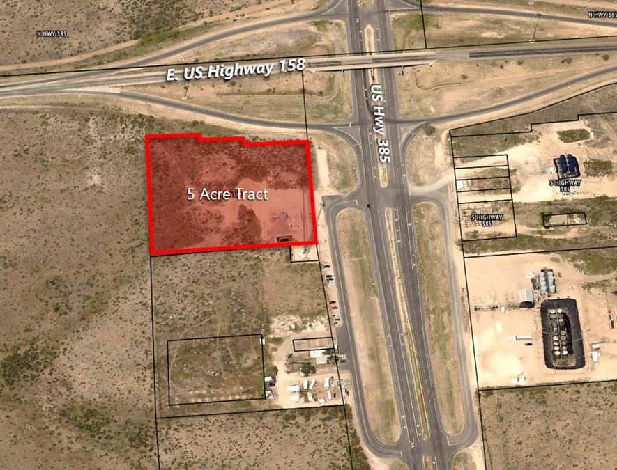 5 Acres at Highly Visible Truck Route Intersection - Gardendale, TX
