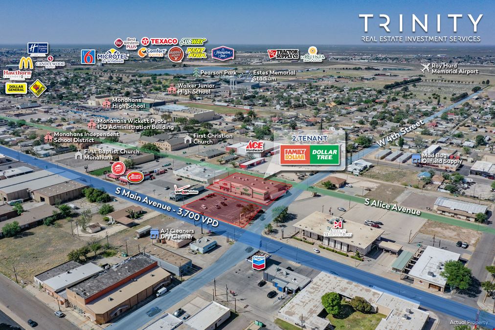 2-Tenant Texas Family Dollar & Dollar Tree – Separate Leases