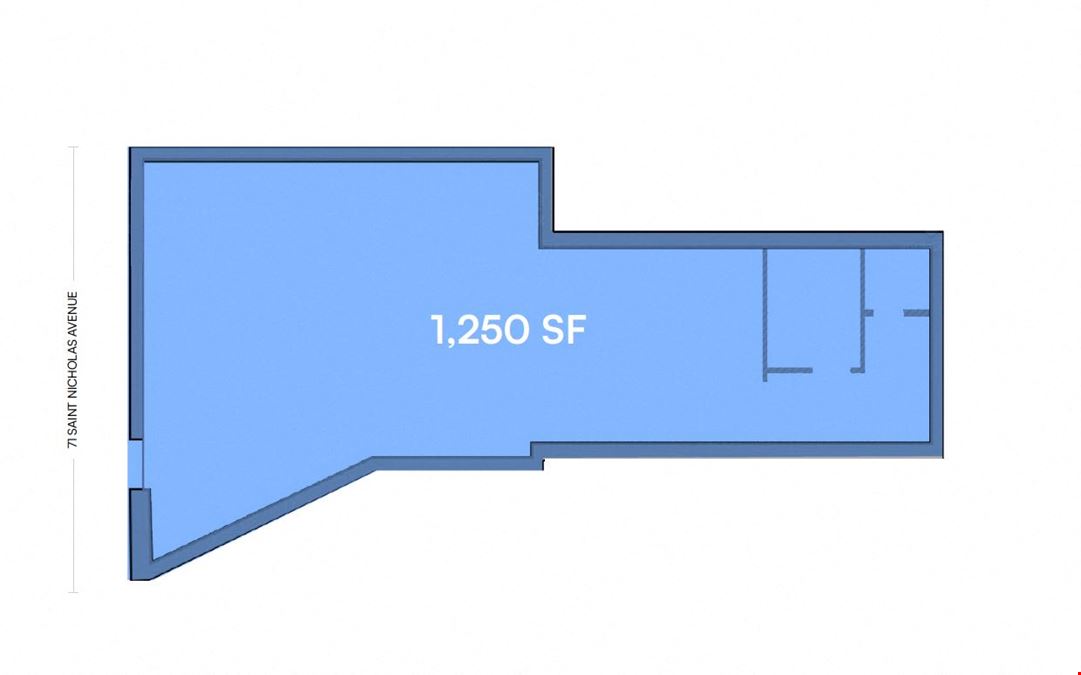 1,250 SF | 71 Saint Nicholas Avenue | Move In Ready Community Facility Space For Lease