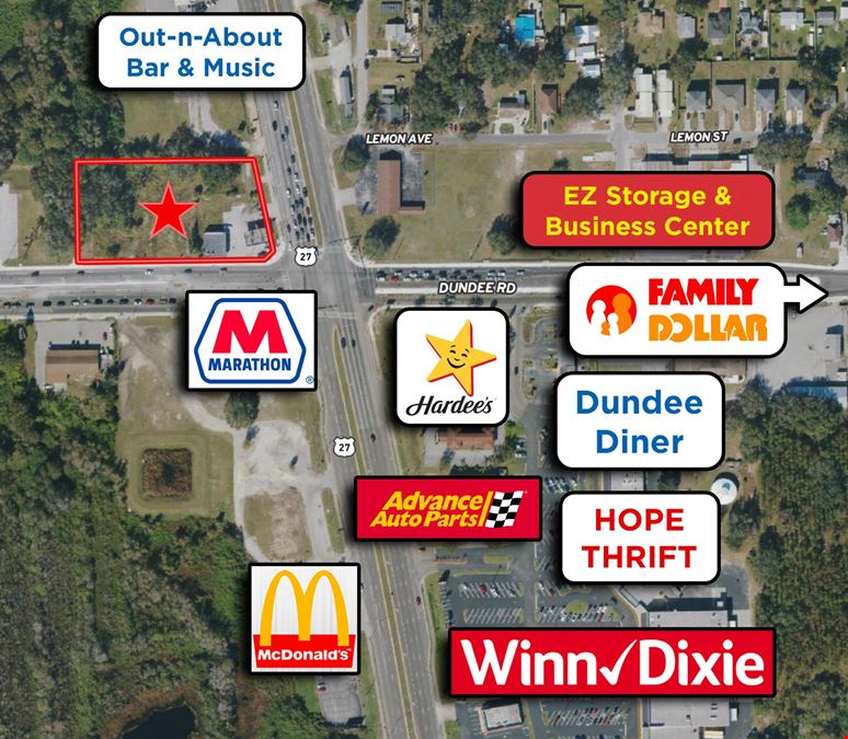 2 AC Lighted Corner on Hwy 27