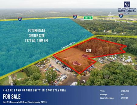 Preview of VacantLand space for Sale at 6612 S Roxbury Mill Rd