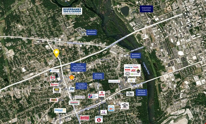±2,339-SF Commercial Space on ±1.2 Acres Available | West Columbia, SC