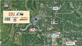 Fenced Trailer Parking with 1,030 SF of Office Available