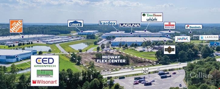 Midway Flex Center | ±57,750 SF Industrial Building (divisible to 24,750 SF) | Lexington County Industrial Park