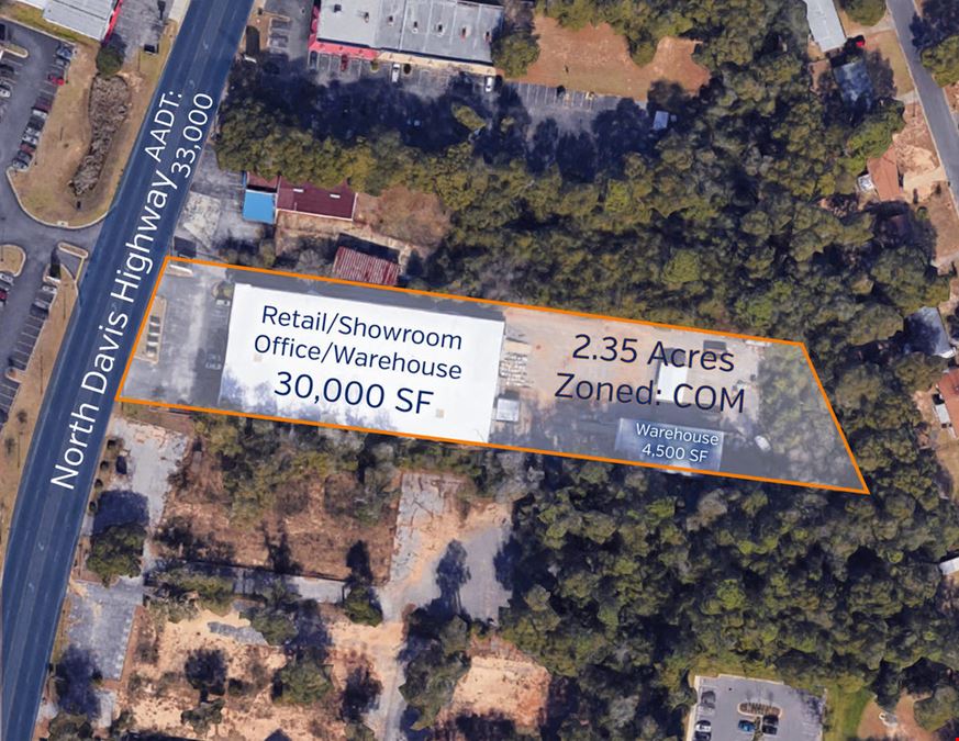 34,500 SF Retail/Warehouse on 2.35 Acres