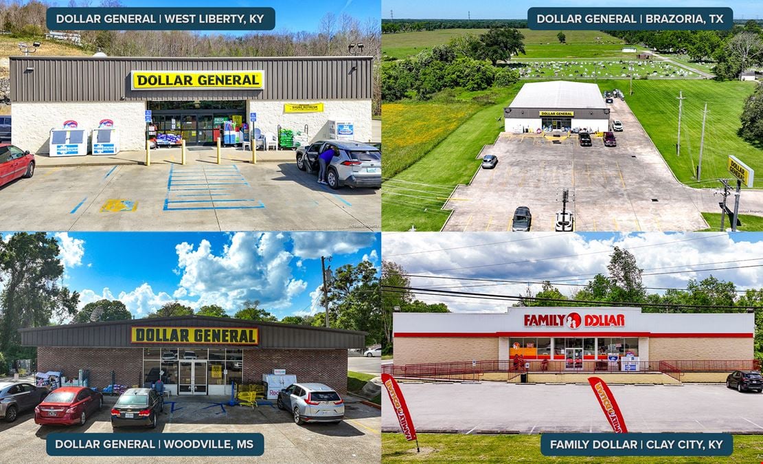 3 Dollar General & 1 Family Dollar Portfolio