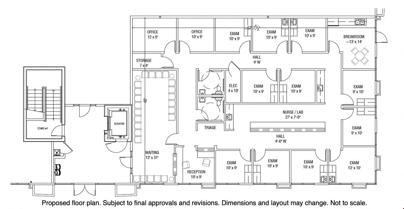 Turnkey First-Floor Medical Space For Lease