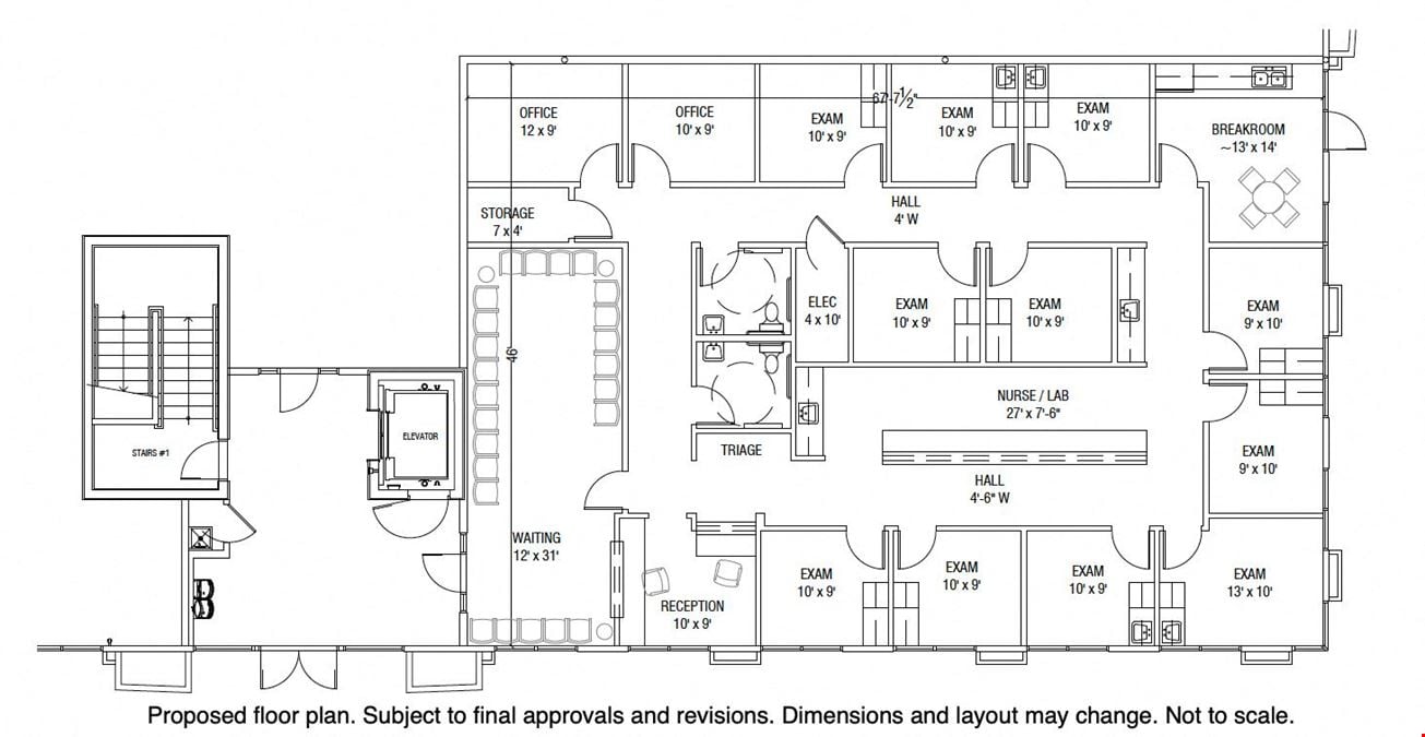 Turnkey First-Floor Medical Space For Lease