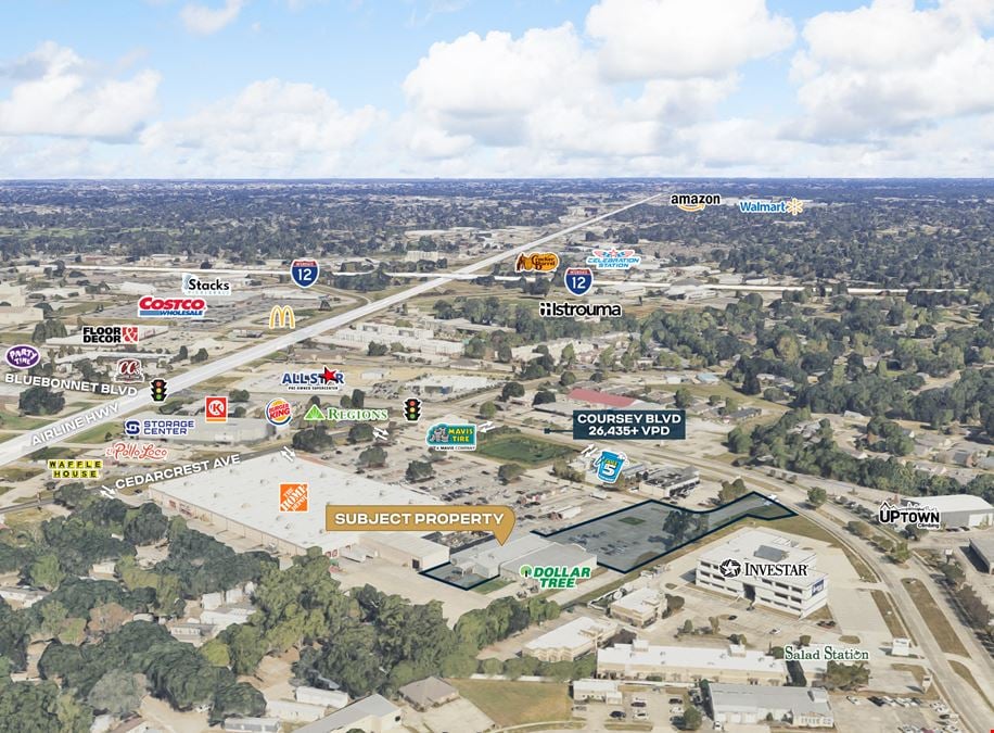 11,500 SF Retail Building with Dock-High Loading near Coursey / Airline