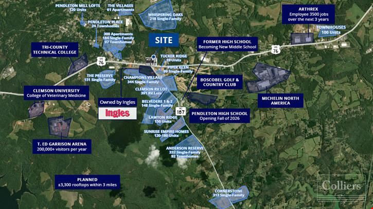 Development Ready Commercial Site on Hwy 76 in Pendleton, SC