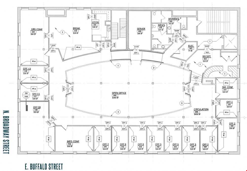 The Buffalo Building | 3rd Floor Office