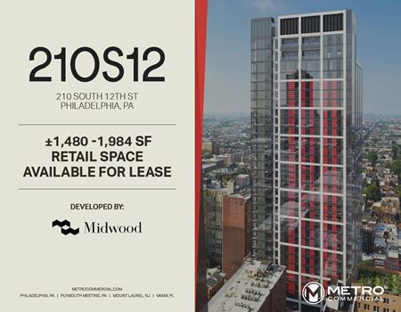 Preview of Retail space for Rent at 210 South 12th St