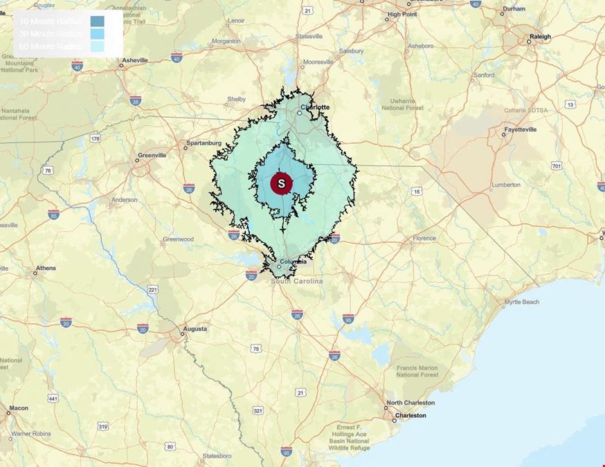 Massive Interstate I-77 Corridor 195-Acre Confluence of Deliverables Site