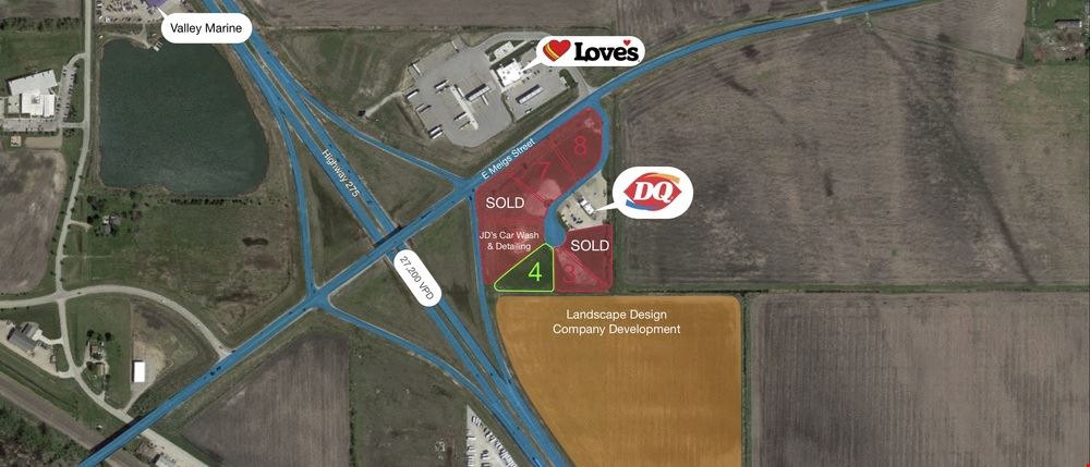 Land property in Valley, NE