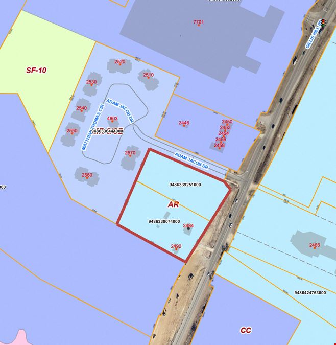 Commercial Land on Gillis Hill Rd