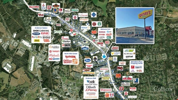 Rare Corner Parcel for Lease or Ground Lease on Clemson Boulevard | Anderson, SC