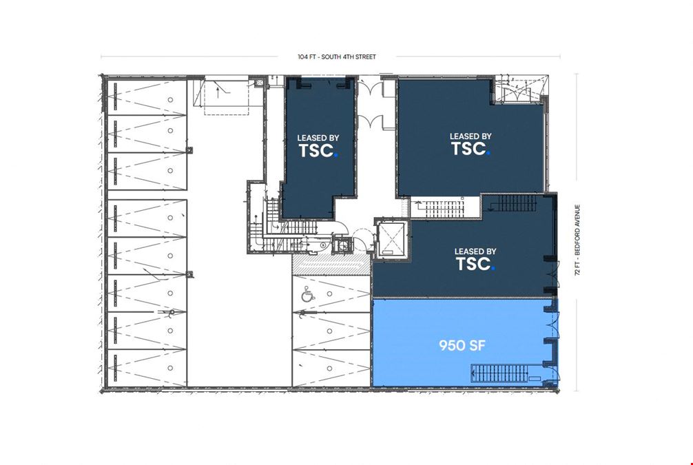 950 SF | 364 Bedford Ave | Built-Out Retail Space for Lease