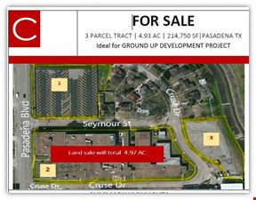 4.93 AC | 3-parcel Industrial/Retail tract | E Houston