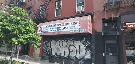 Preview of commercial space at 676 Grand St